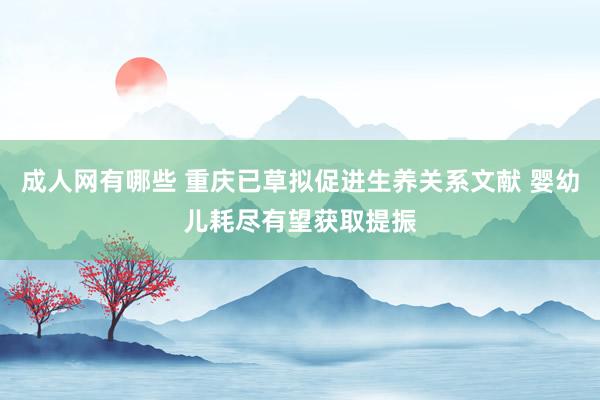 成人网有哪些 重庆已草拟促进生养关系文献 婴幼儿耗尽有望获取提振
